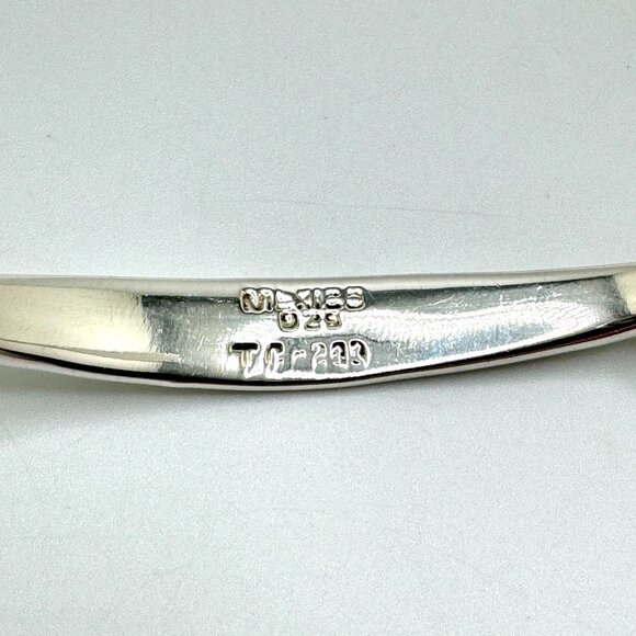 Sterling Silver Mexico 925 Adjustable Coil Cuff Bracelet 6.5 Inches 15 grams - Picture 3 of 6